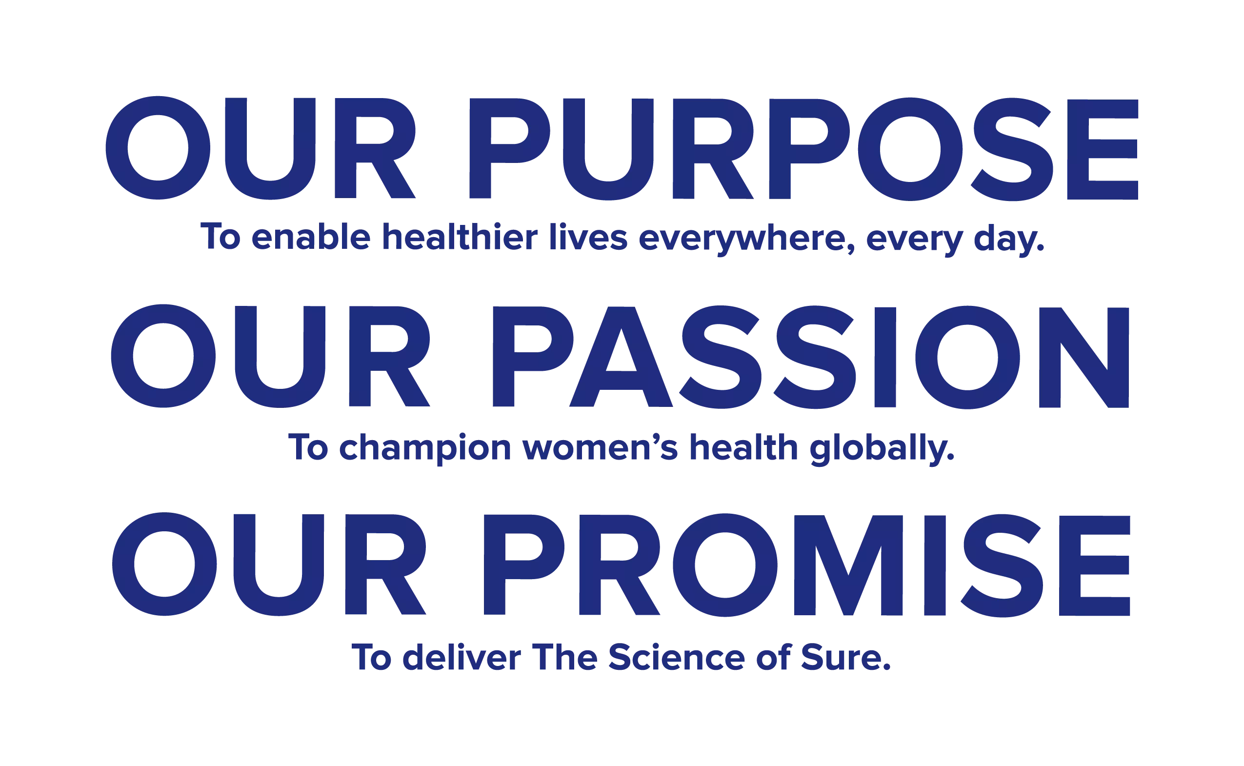 Our Purpose, Our Passion, Our Promise