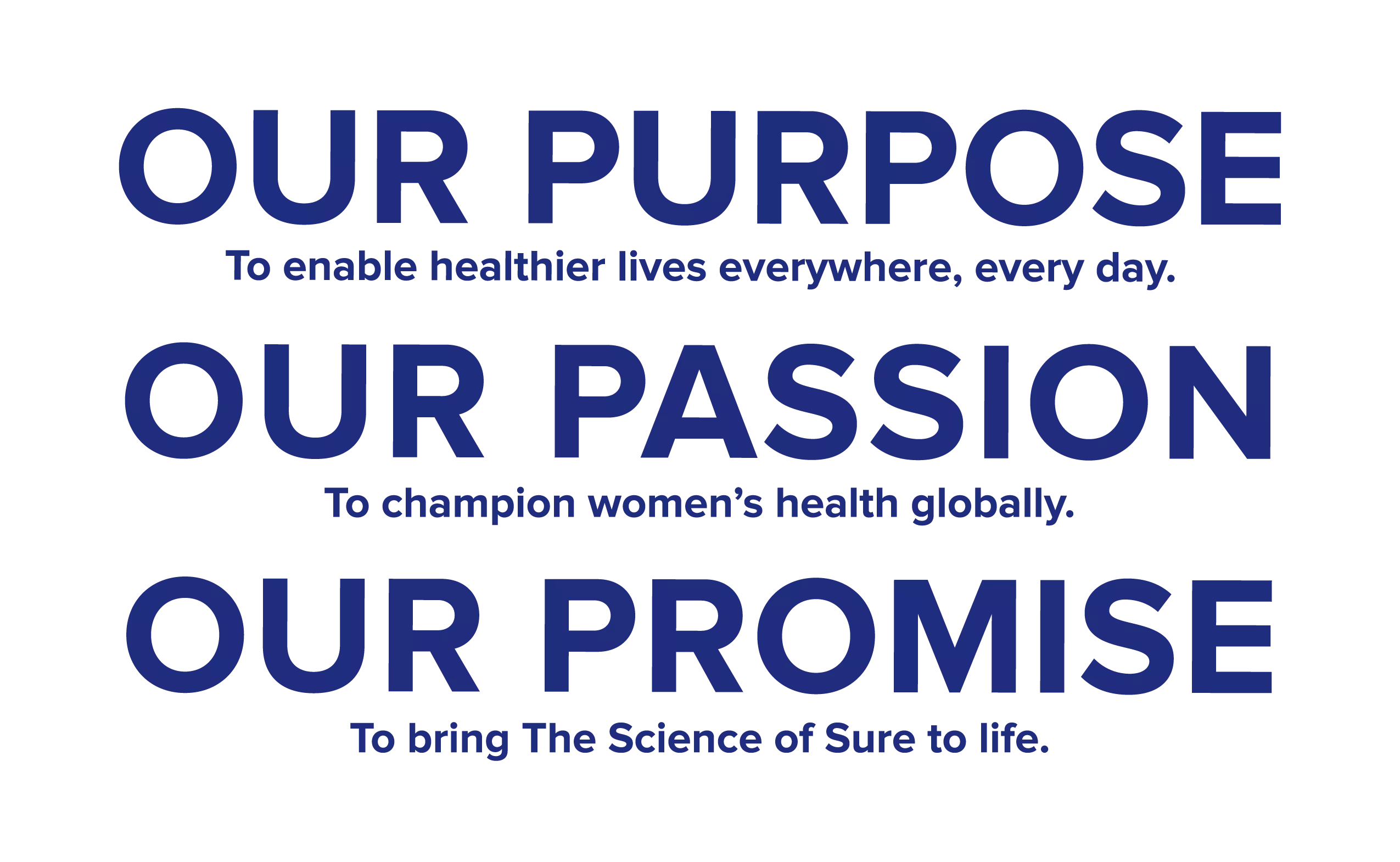 Our Purpose, Our Passion, Our Promise